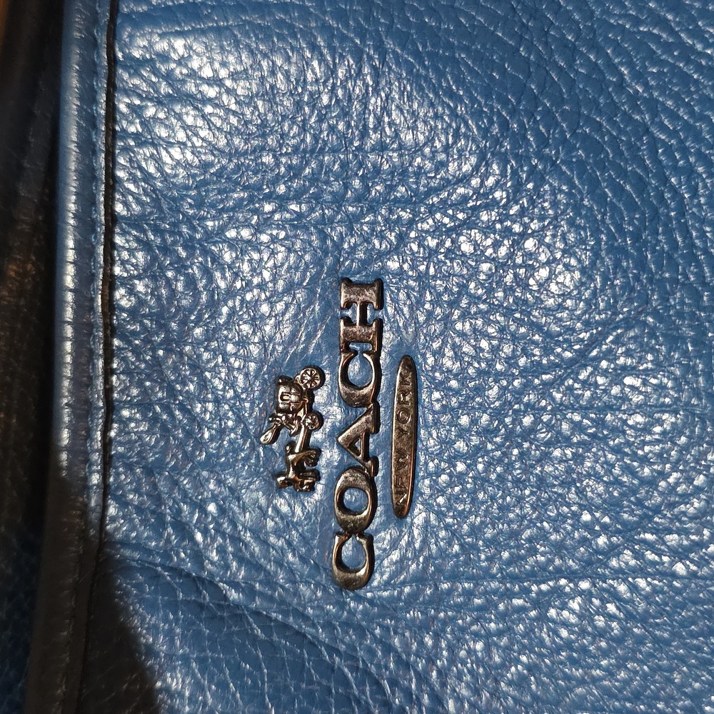 Coach Blue Denim Mickey Tote - Picture 2 of 11